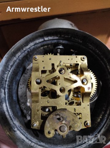 Немски Механичен Часовник Будилник Хамбург Американ , снимка 11 - Антикварни и старинни предмети - 37113103