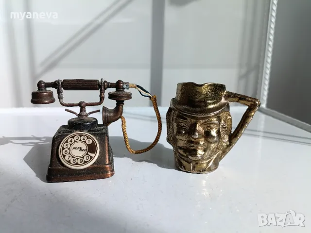 Ретро телефон, испанска острилка и мини халба , снимка 1