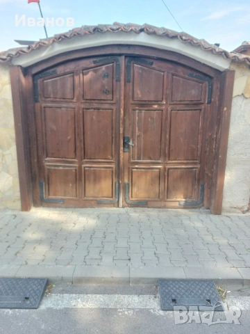 Дървена порта, снимка 4 - Гаражни врати - 54358284