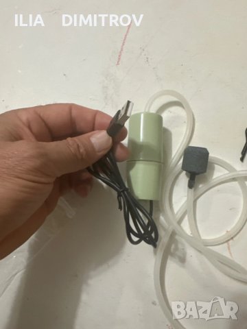 помпа за въздух с usb за риболов аквариум, снимка 3 - Такъми - 44164475