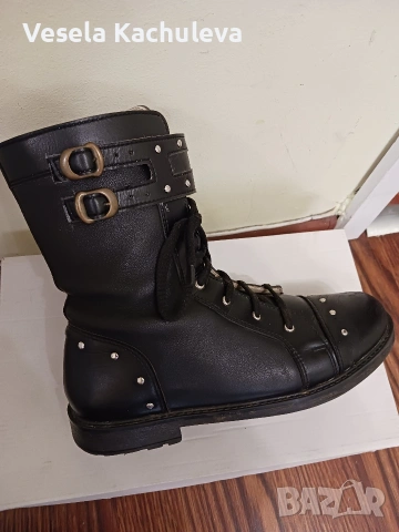 Продавам дамски боти от естествена кожа , снимка 2 - Дамски боти - 53284408