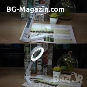 Акумулаторна ръчна увеличителна лупа с LED осветление USB зареждане за четене 4X увеличение и скала, снимка 10 - Други инструменти - 53032303