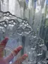 Ваза от Walther Glas от серията Carmen Satin с красив релефен  дизайн от матово и прозрачно стъкло, снимка 8