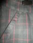Дамски Панталон със Стеснен Крачол и Каре в сиво , снимка 1