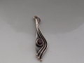 Сребърна висулка с гранат , снимка 1