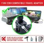 Нов Мултифункционален Адаптер За Пътуване: UK, USA, Азия, ЕС, AU/CN + 5 USB, снимка 5