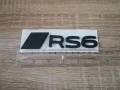 черен гланц емблема Audi RS6 нов стил, снимка 6