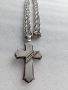 Сребърен кръст със сребърен ланец, ръчна авторска работа-сребро 925/4 евро за грам/, снимка 4