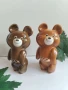Съветски олимпийски мечета- 2 броя, снимка 1