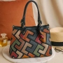 Дамска чанта с многоцветен дизайн – простор, организация и стил в едно, снимка 7