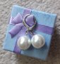 Висящи обеци с перли, снимка 1 - Обеци - 42767116