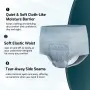 SUNKISS Бельо за инконтиненция за мъже,XXLarge, Сиви, 32 броя, снимка 3