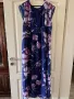 Нова дълга феерична  елегантна рокля флорален принт цветя, снимка 1