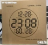 LED стенен часовник DS-3813L с време, седмица, температура, влажност+дистанционно , снимка 3