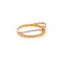 Златен дамски пръстен 1,44гр. размер:57 14кр. проба:585 модел:16598-3, снимка 3