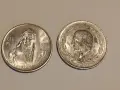 Мексико 5 песо 1953г. 100 песо 1978г. сребро, снимка 1