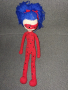 Плетена кукла калинката , снимка 1 - Кукли - 44559846