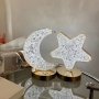 LED кристална лампа, декоративна, настолна, сензорна, снимка 2