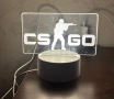 3D нощна лампа с логото на Counter Strike, снимка 3