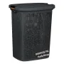 Кош за пране-46x37x57.5 см./черен кош за пране/пластмасов кош за пране, снимка 1