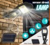 Уникална Соларна Лампа LED 200w Светлина прожектор с дълъг кабел панел, снимка 3