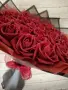 букет от 25 броя вечни рози, снимка 2
