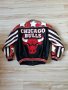 Оригинално мъжко двулицево яке Chicago Bulls NBA Disigned by Jeff Hamilton , снимка 5