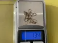 Сребърна (проба 925) позлатена верижка с венецианско преплитане, Италия., снимка 4