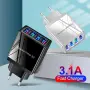 Quick Charge 3.0 USB зарядно EU за телефон. Преносимо стенно мобилно бързо заря, снимка 4