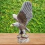 Статуя Орел от бетон с разперени криле. Декоративна фигура за дом и градина