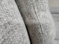 Сив диван от плат двойка с ръчен релаксиращ механизъм, снимка 4