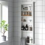 Голяма бяла стенна етажерка за баня, снимка 1 - Етажерки - 42104613