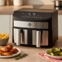 Двоен Air Fryer Queen KK-A02 - 7L, 2400W за здравословно и бързо готвене, снимка 3