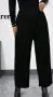 Тънък черен панталон висока талия с ластик 2XL 3XL 2ХЛ 3ХЛ EU50 EU52, снимка 1