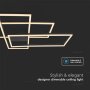 LED Плафониера 47W Черна Димиране Топло Бяла Светлина, снимка 2