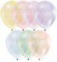 обикновен Балон цветен прозрачен кристал Rainbow за декор и пълнене с пера перца декорация латекс, снимка 1 - Други - 38086386