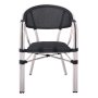 Стол трапезен Vegera Черен със сиви крака, снимка 5