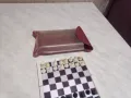 Малък магнитен шах от соца нов в кальвче 13х13см, снимка 2