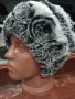 Чинчила Дамска шапка Естествен косъм, снимка 1 - Шапки - 42656174