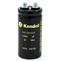 Електролитен кондензатор KENDEIL за CO2 машини 63V 33000uF с 2 извода, снимка 1 - Друга електроника - 42560551