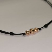 Дамски луксозен гердан Чокър от сребро с розово злато Rose gold choker, снимка 3 - Колиета, медальони, синджири - 32114952