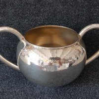 Сребърна кована сребро купа чаша тас копие по античен съд, снимка 5 - Антикварни и старинни предмети - 37943637
