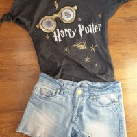 Блузка Primark с Harry Potter за 7-8 год., снимка 3 - Детски тениски и потници - 29696094