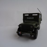  VICTORIA 1/43 JEEP WILLYS ИГРАЧКА КОЛИЧКА ВОЕНЕН МОДЕЛ ДЖИП, снимка 2 - Колекции - 44349883