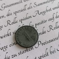 Монета - Трети райх - Германия - 1 пфениг | 1941г.; серия F, снимка 2 - Нумизматика и бонистика - 37898200