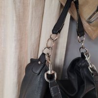 DECADENT чанта,тип торба черна Естествена кожа , снимка 8 - Чанти - 40820688