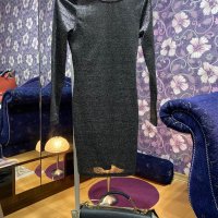 H&M къса брокатена рокля по тялото , снимка 4 - Рокли - 31293340