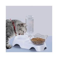 2в1 дозатор за вода и купичка за хранене на домашни любимци, снимка 2 - За котки - 40381140