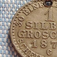 Сребърна монета 1 грошен 1870г. Вилхелм първи Клеве Прусия 61681, снимка 3 - Нумизматика и бонистика - 42887143