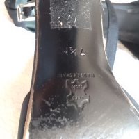 Дамски черни обувки Дона Карън,размер 7 1/2USA, снимка 6 - Дамски елегантни обувки - 40562482